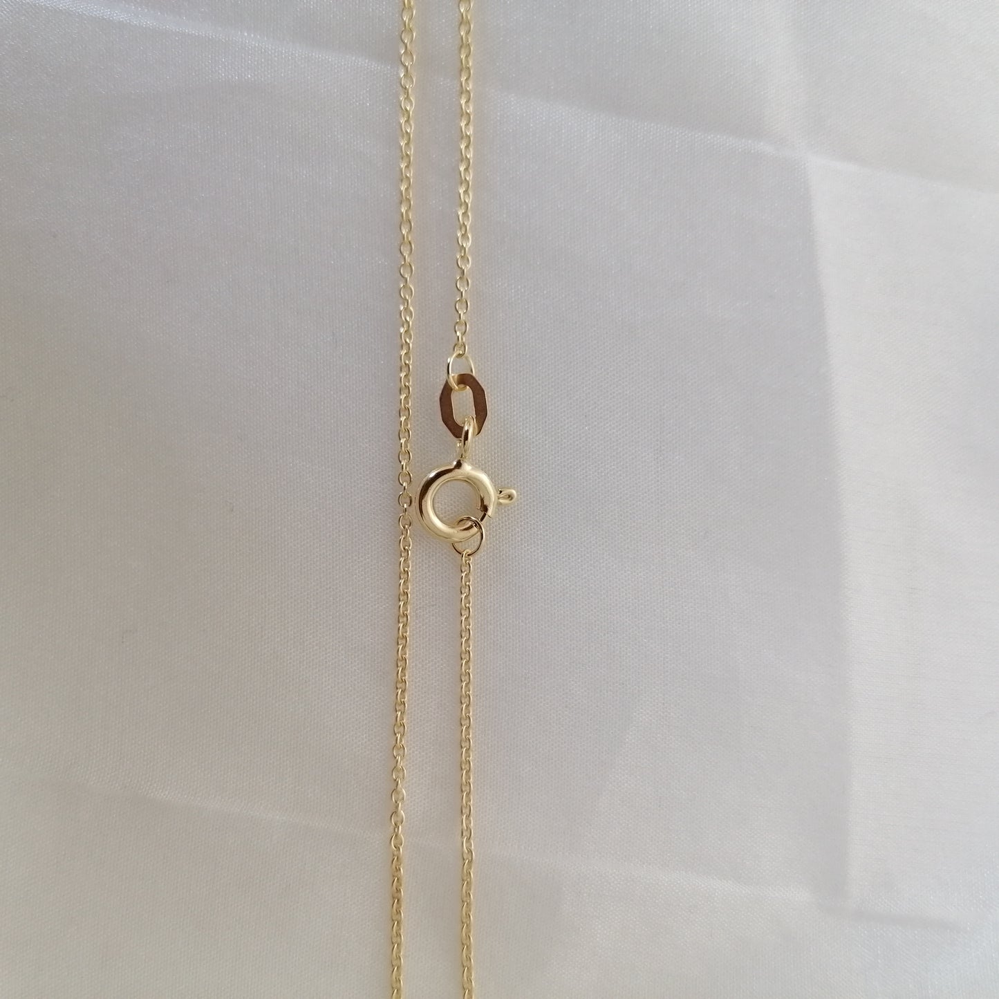 375er Goldkette Ankerkette rund 1,1mm breit, 45cm lang.